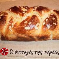 Τσουρέκι Τερκενλής με γλάσο σοκολάτας