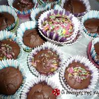 Muffins με σοκολάτα και κανέλα