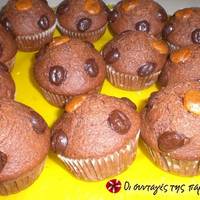 Muffins με σοκολάτα και κανέλα