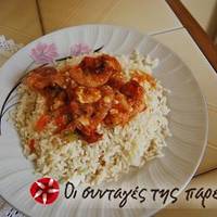 Γαρίδες με φέτα (Σαγανάκι)