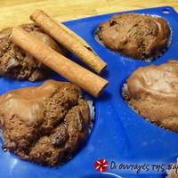 Muffins με σοκολάτα και κανέλα