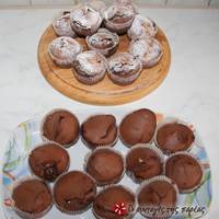 Muffins με σοκολάτα και κανέλα