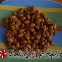 Γρήγορα φασόλια χάντρες λαδερά