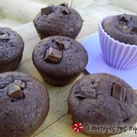 Muffins με σοκολάτα και κανέλα