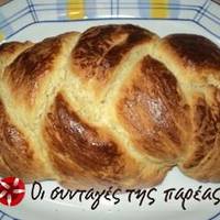 Τσουρέκι Τερκενλής με γλάσο σοκολάτας