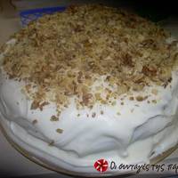Carrot Cake με cream cheese frosting