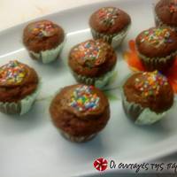 Εύκολα παιδικά σοκαλατένια muffins
