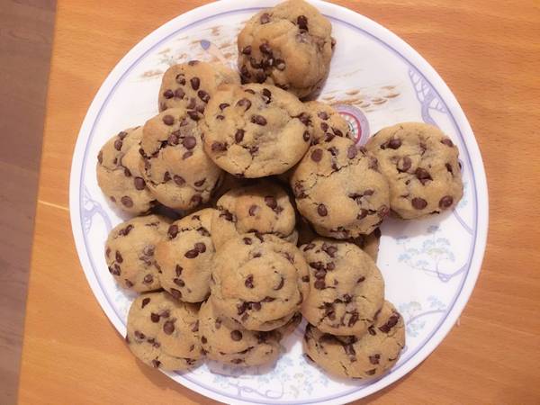 Cookies με κομμάτια σοκολάτας (μαλακά)
