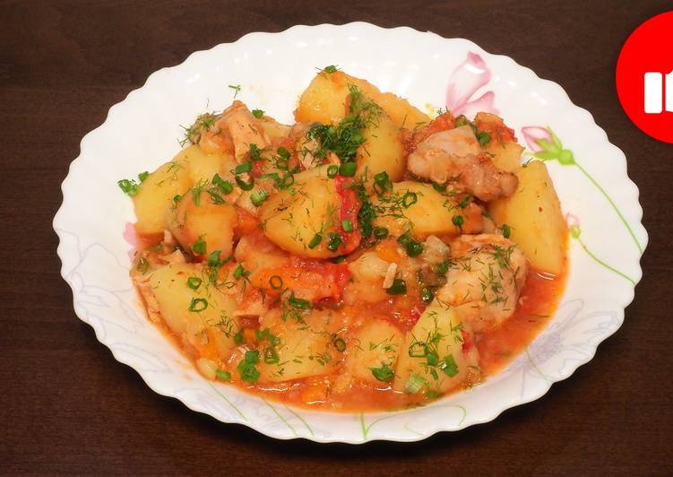 Рецепт жаркое из курицы в мультиварке — pic 9