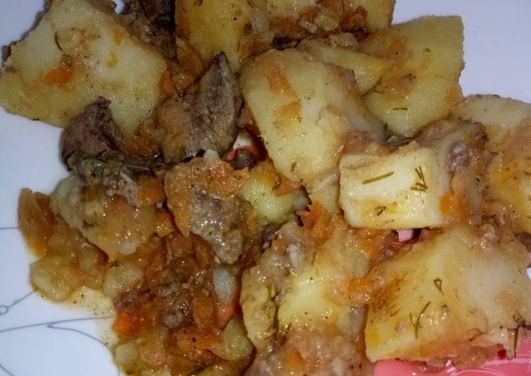Картофель в мультиварке с печенью рецепты с фото