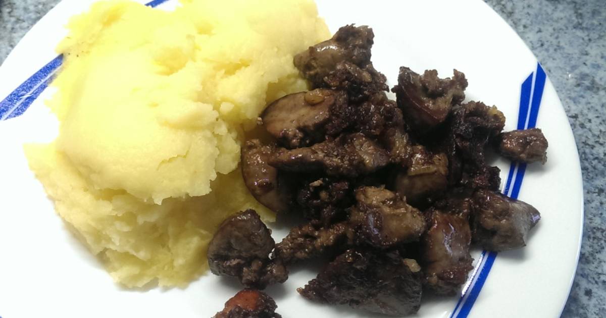 Рецепт пюре с печенкой