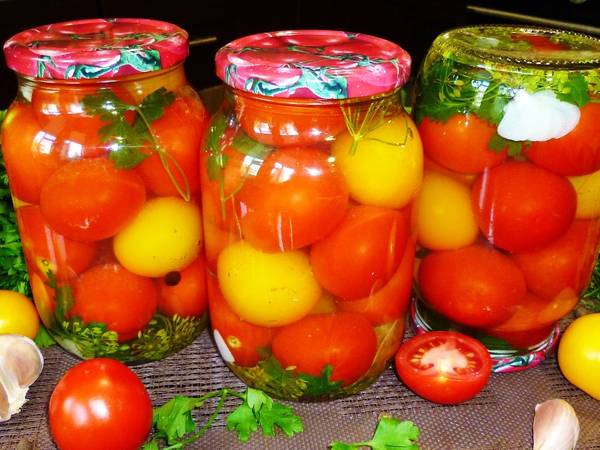 Очень вкусные маринованные помидоры на зиму #заготовки