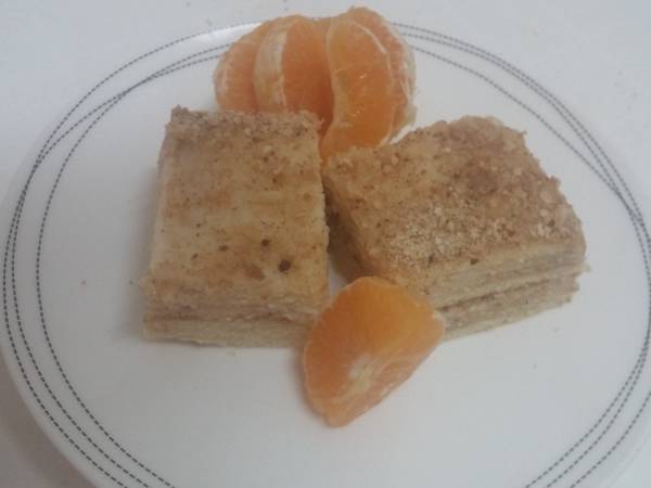 Фруктовобисквитный торт простой и вкусный рецепт с