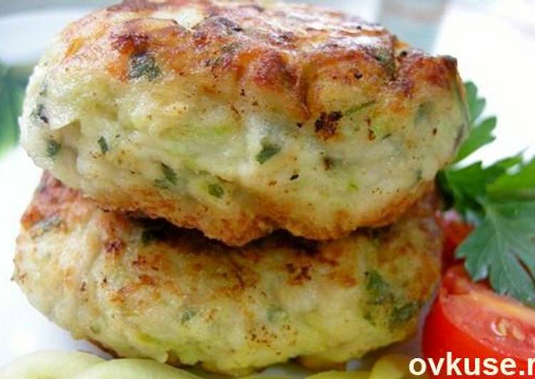 Пп котлеты из куриной грудки и кабачков 2