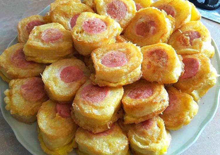 Пирог с картофелем и сосиской калорийность — 6