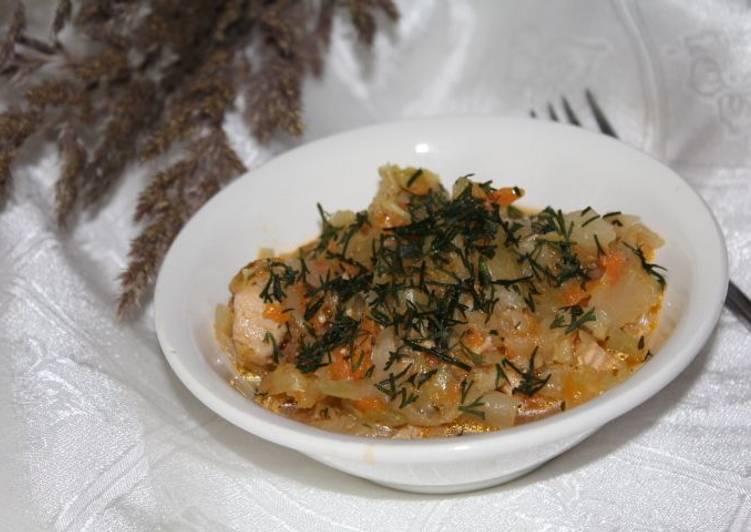 тушеная капуста с курицей в сметане тушеная капуста с курицей в сметане