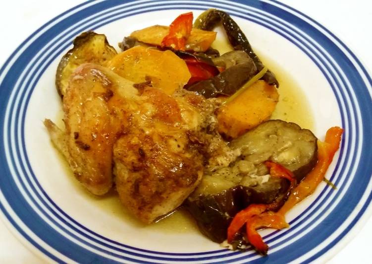 Курица в имбирном соусе с овощами — 4