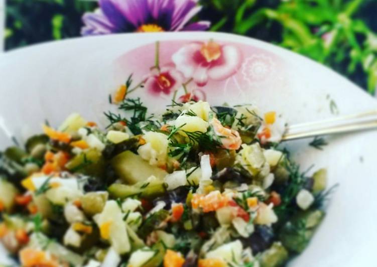 Постный «Оливье» – Пошаговый рецепт с фото. Салаты. Вкусные рецепты с фото рекомендации Постный «Оливье» – Пошаговый рецепт с фото. Салаты. Вкусные рецепты с фото рекомендации