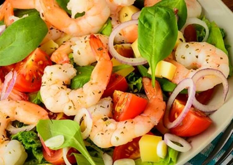 салат с креветками и свежими овощами рецепт с фото салат с креветками и свежими овощами рецепт с фото