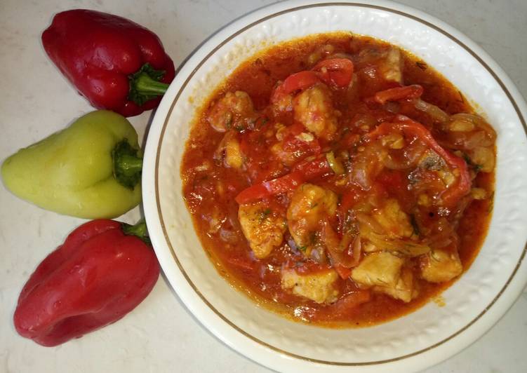Пепероната с курицей, пошаговый рецепт с фото изображения Пепероната с курицей, пошаговый рецепт с фото изоражения