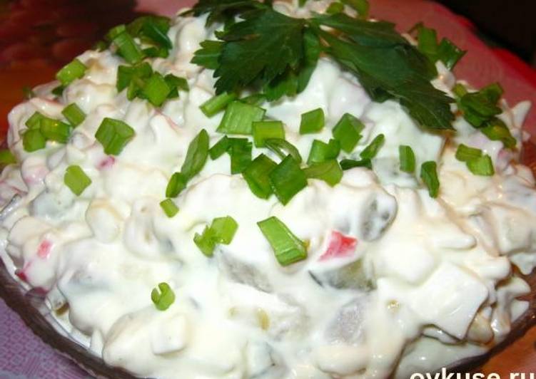 Салат лорд с курицей и шампиньонами Салат лорд с курицей и шампиньонами