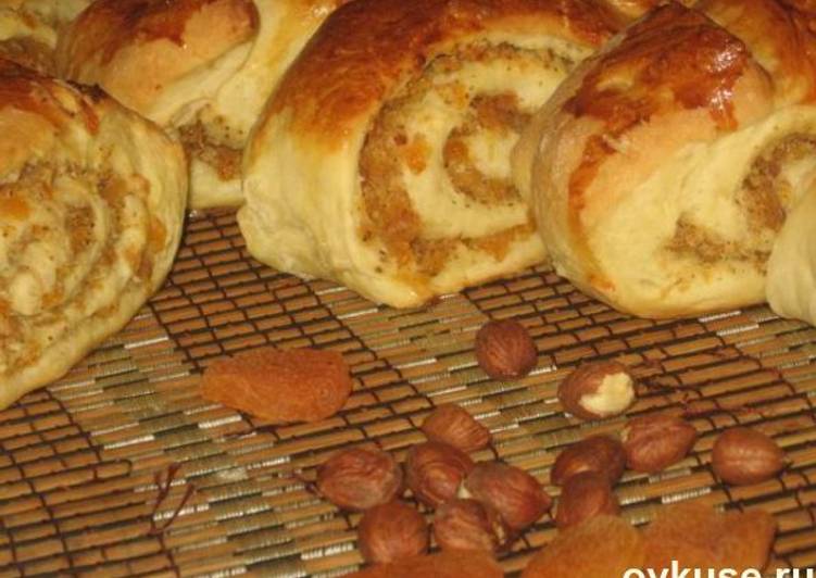 как приготовить рулет с курагой и орехами как приготовить рулет с курагой и орехами