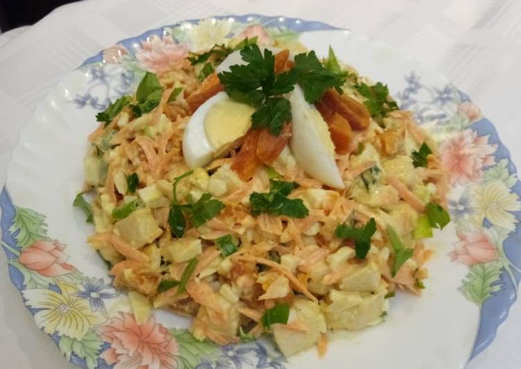 Салат из курицы с курагой — рецепт с фото пошагово новые фото Салат из курицы с курагой — рецепт с фото пошагово новые фото