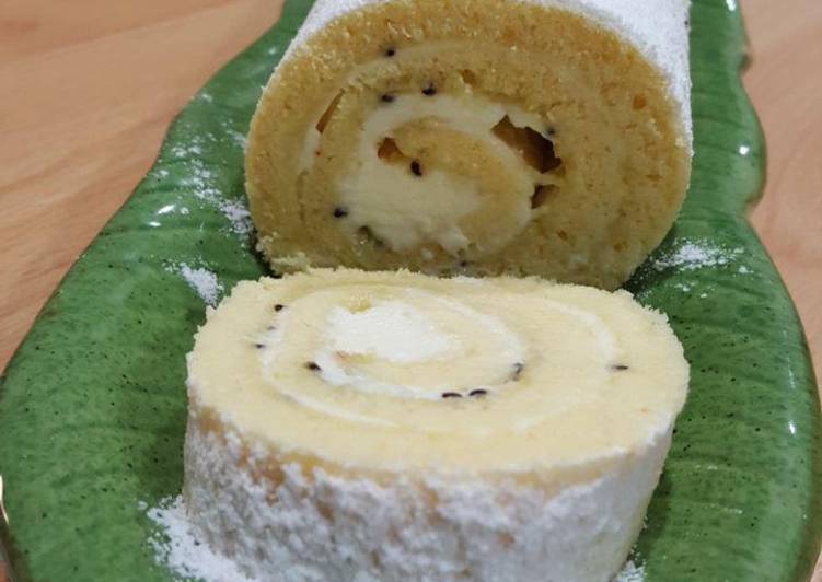Рецепт рулета с киви