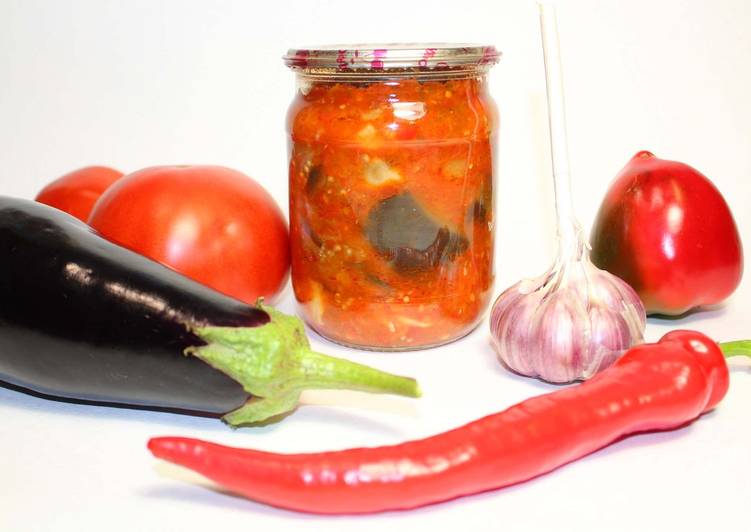 Маринованные баклажаны с помидорами и перцем чили — 4