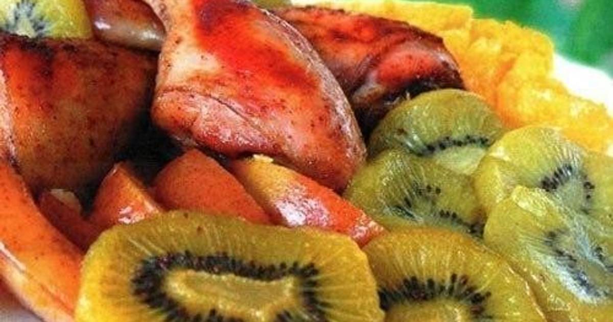 Куриные ножки, запечённые с киви Куриные ножки, запечённые с киви