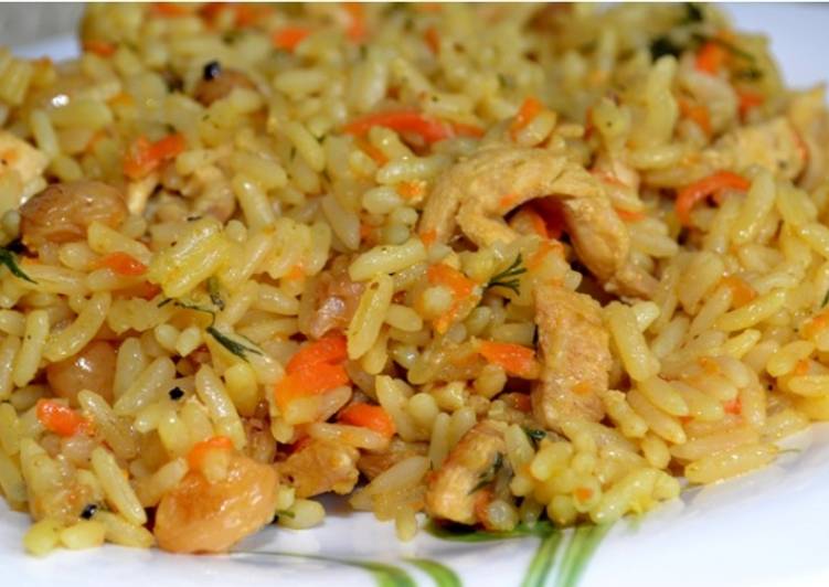 Плов как в столовой с курицей