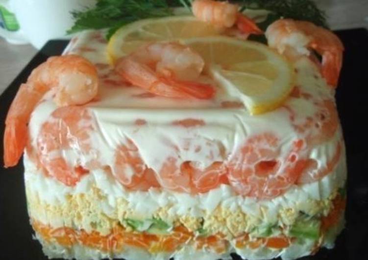 как приготовить салат с майонезно желатиновой прослойкой как приготовить салат с майонезно желатиновой прослойкой