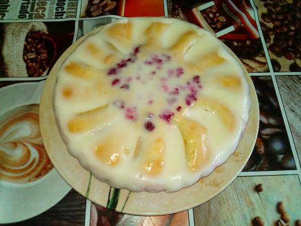 Яблочный пирог со сметанной заливкой