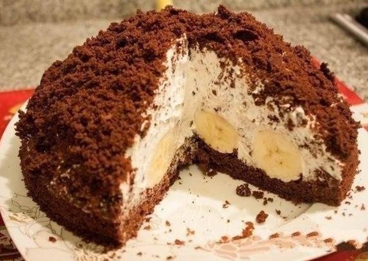 торт норка крота с бананами рецепт торт норка крота с бананами рецепт