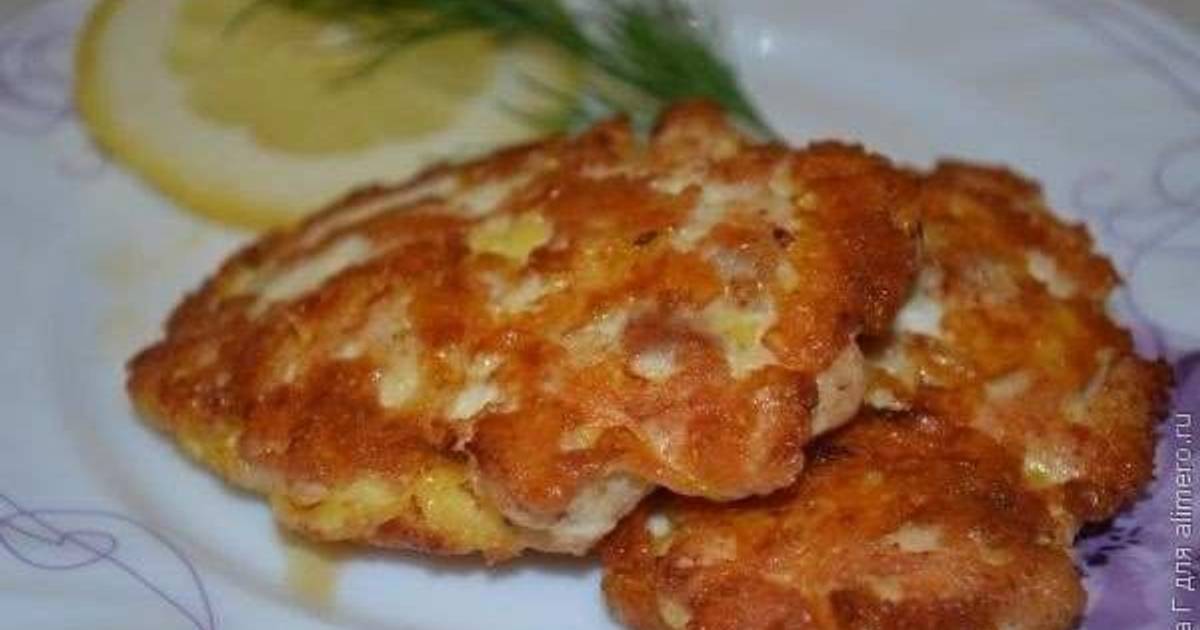 рубленные котлеты из курицы с сыром рецепт с фото