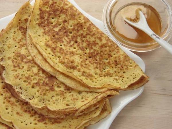 Блины на молоке тонкие с дырочками
