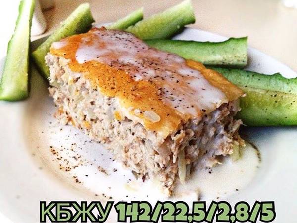 Белковое суфле из курицы и сои
