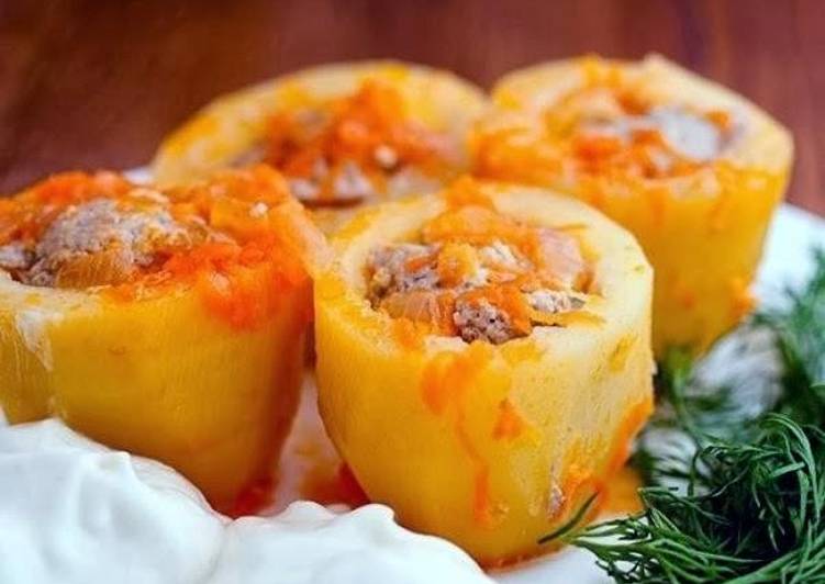 Самая вкусная фаршированная картошка