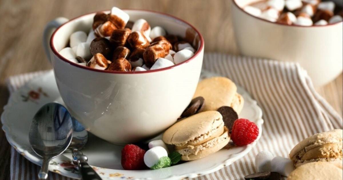 Картинки горячий шоколад с маршмеллоу