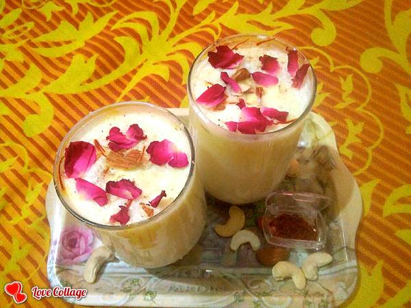 केसरिया ड्राई फ्रुट्स लस्सी