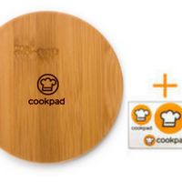 每週準時獎-COOKPAD 竹木隔熱墊 + COOKPAD貼紙
