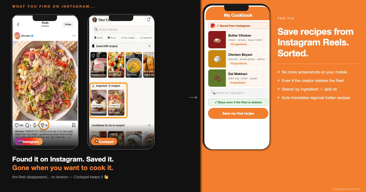 How to Save Recipes from Instagram Reels Without Losing Them