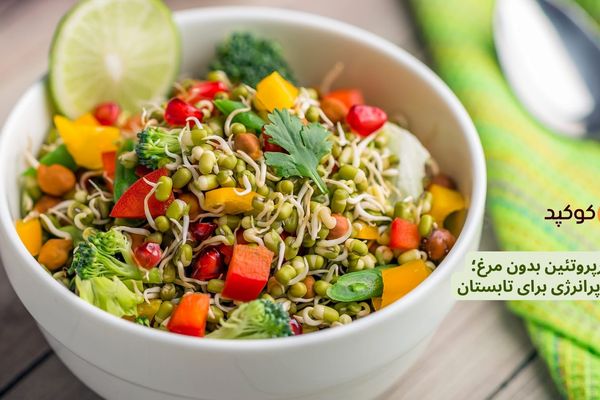 سالاد گیاهی پرپروتئین بدون مرغ؛ ایده‌های ارزان و پرانرژی برای تابستان