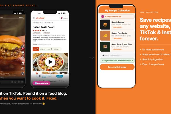 Save Recipes from Any Website, TikTok, or Instagram — and Keep Them Forever