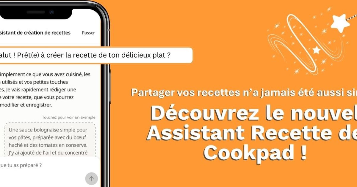Découvrez le nouvel assistant IA de Cookpad : la façon la plus intelligente de créer des recettes