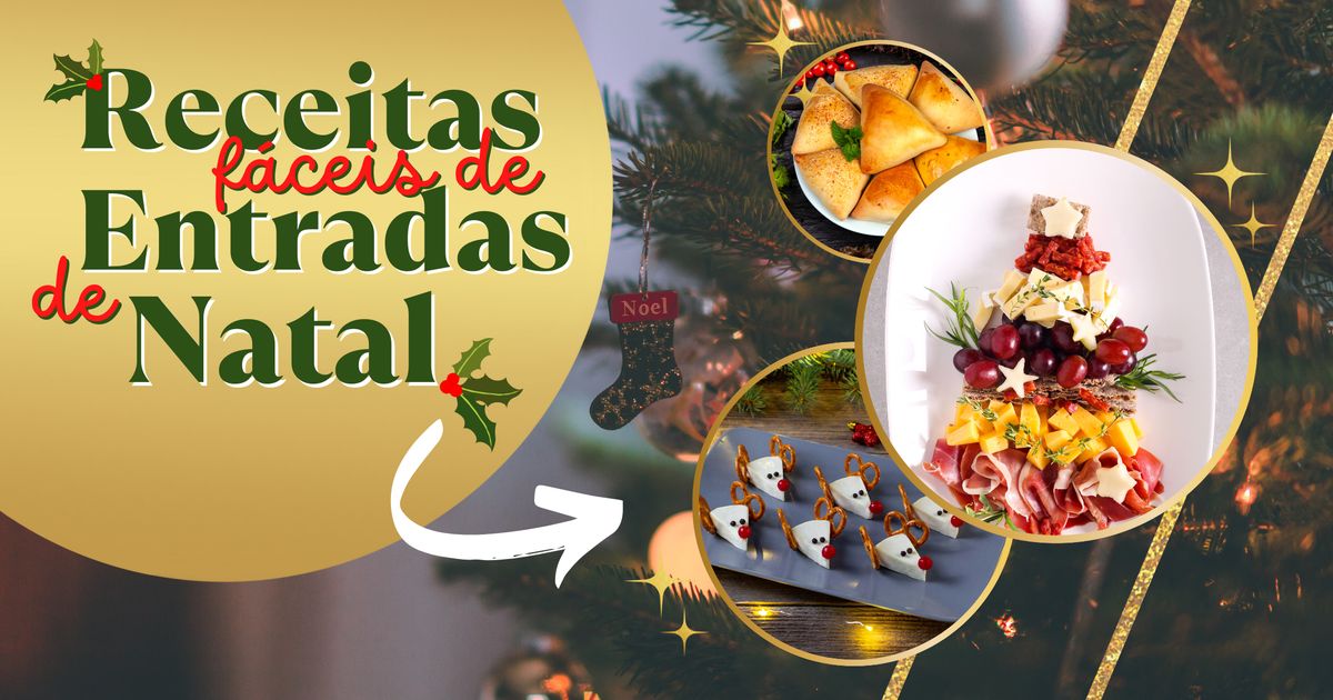 6 Receitas Rápidas de Entradas para a Ceia de Natal