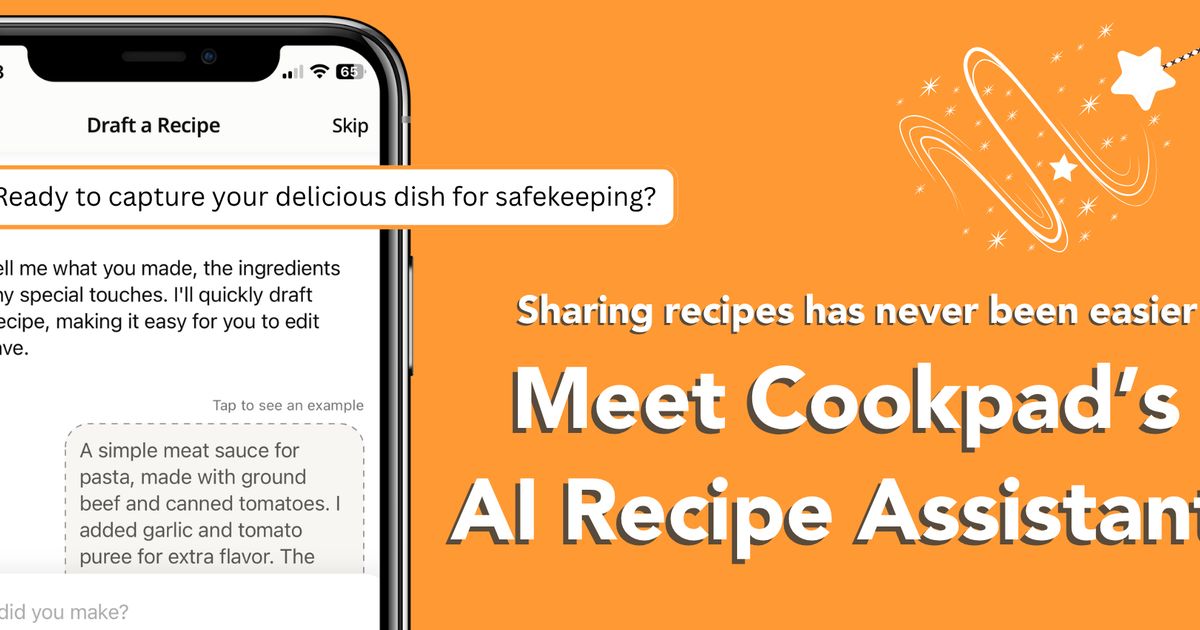 Meet Cookpad’s New AI Assistant—Your Smarter Way to Create Recipes