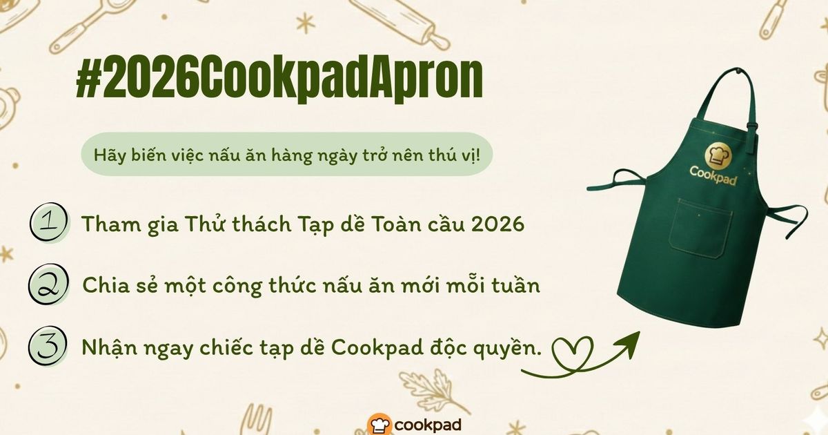 Truyền thống tiếp tục: Thử thách tạp dề Cookpad lần thứ 4