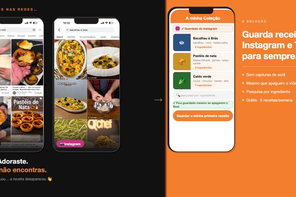 A melhor app para guardar receitas do Instagram e TikTok (sem perder nenhuma)