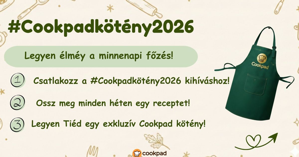 Cookpadkötény 2026